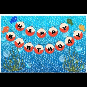 Happy birthday vinyl banner